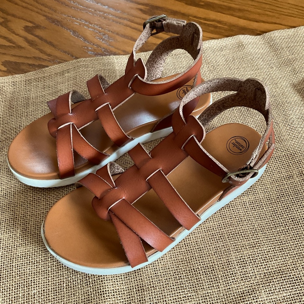 Wonder Nation Gladiator Sandals, Kids Sz 1